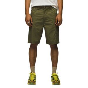 Prana Men's Green Double Peak Flat Front Outdoor Trail Casual Cargo Short Sz 33